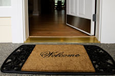 Removing shoes will help keep your home clean